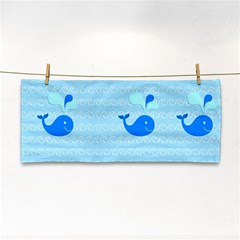 Playing In The Waves Hand Towel by StuffOrSomething