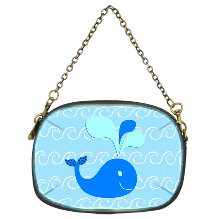 Playing In The Waves Chain Purse (One Side)