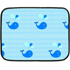 Playing In The Waves Mini Fleece Blanket (two Sided) by StuffOrSomething