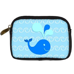 Playing In The Waves Digital Camera Leather Case by StuffOrSomething