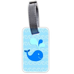 Playing In The Waves Luggage Tag (one Side) by StuffOrSomething