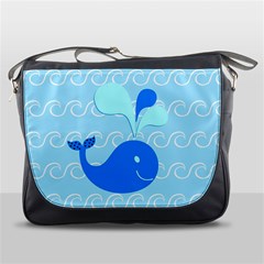 Playing In The Waves Messenger Bag by StuffOrSomething