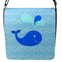 Playing In The Waves Flap Closure Messenger Bag (small) by StuffOrSomething