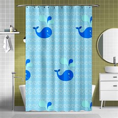 Playing In The Waves Shower Curtain 48  X 72  (small) by StuffOrSomething