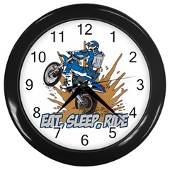 Eat Sleep Ride Motocross Wall Clock (black) by MegaSportsFan