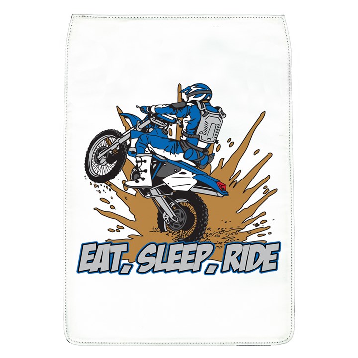 Eat Sleep Ride Motocross Removable Flap Cover (Large)