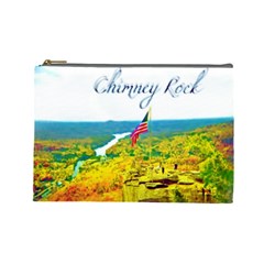 Chimney Rock Overlook Air Brushed Cosmetic Bag (large) by Majesticmountain