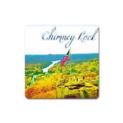 Chimney Rock Overlook Air Brushed Magnet (square) by Majesticmountain