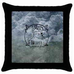 Once Upon A Time Black Throw Pillow Case by StuffOrSomething