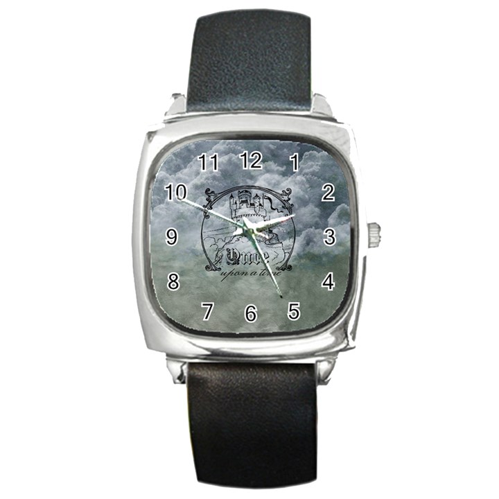 Once Upon A Time Square Leather Watch