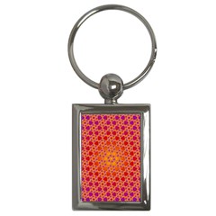 Radial Flower Key Chain (rectangle)