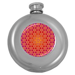 Radial Flower Hip Flask (round) by SaraThePixelPixie