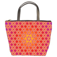 Radial Flower Bucket Handbag