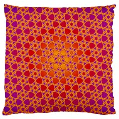 Radial Flower Large Cushion Case (single Sided) 