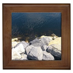 Atlantic Ocean Framed Ceramic Tile by DmitrysTravels