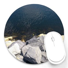 Atlantic Ocean 8  Mouse Pad (round) by DmitrysTravels