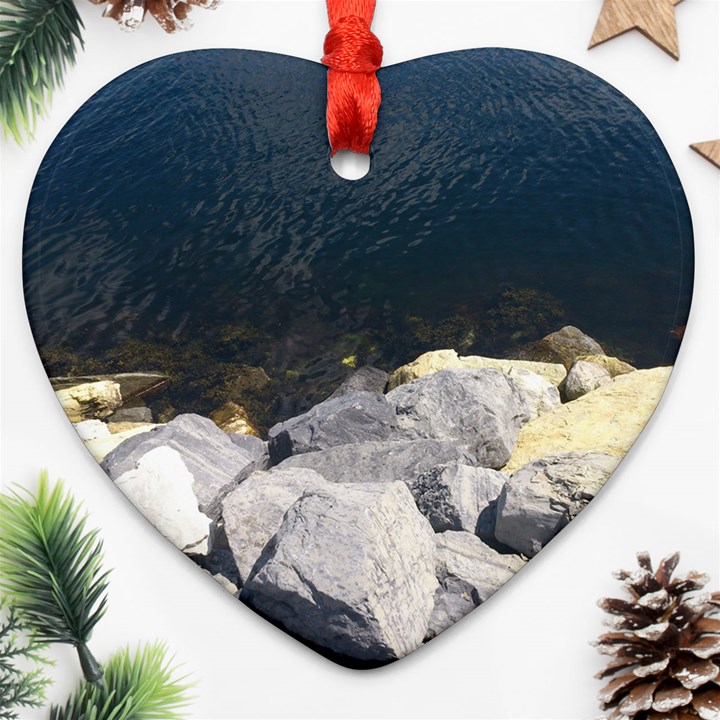 Atlantic Ocean Heart Ornament