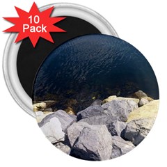 Atlantic Ocean 3  Button Magnet (10 Pack) by DmitrysTravels