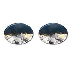 Atlantic Ocean Cufflinks (oval) by DmitrysTravels