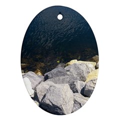 Atlantic Ocean Oval Ornament (two Sides)