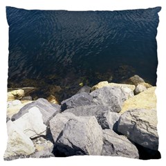 Atlantic Ocean Large Cushion Case (single Sided)  by DmitrysTravels