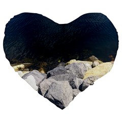 Atlantic Ocean 19  Premium Heart Shape Cushion