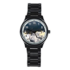 Atlantic Ocean Sport Metal Watch (black) by DmitrysTravels