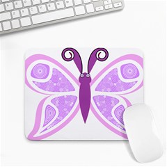 Whimsical Awareness Butterfly Small Mouse Pad (rectangle) by FunWithFibro