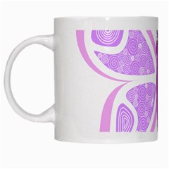 Whimsical Awareness Butterfly White Coffee Mug by FunWithFibro