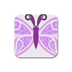 Whimsical Awareness Butterfly Drink Coasters 4 Pack (square) by FunWithFibro