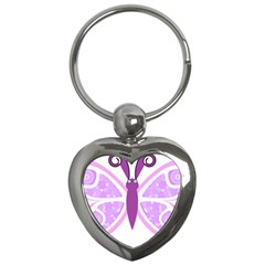 Whimsical Awareness Butterfly Key Chain (heart) by FunWithFibro