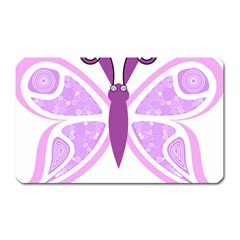 Whimsical Awareness Butterfly Magnet (rectangular) by FunWithFibro