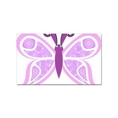 Whimsical Awareness Butterfly Sticker 10 Pack (rectangle) by FunWithFibro