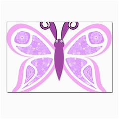 Whimsical Awareness Butterfly Postcards 5  X 7  (10 Pack) by FunWithFibro