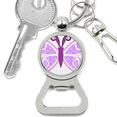 Whimsical Awareness Butterfly Bottle Opener Key Chain