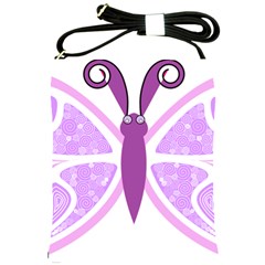 Whimsical Awareness Butterfly Shoulder Sling Bag by FunWithFibro