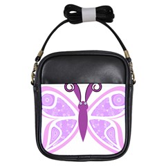 Whimsical Awareness Butterfly Girl s Sling Bag by FunWithFibro