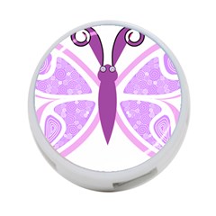 Whimsical Awareness Butterfly 4-port Usb Hub (one Side) by FunWithFibro