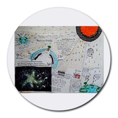 Neutrino Gravity, 8  Mouse Pad (round) by creationtruth