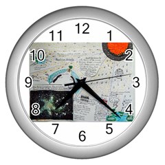 Neutrino Gravity, Wall Clock (silver) by creationtruth