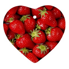 Strawberries Heart Ornament by SonderSkySecond