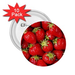 Strawberries 2 25  Button (10 Pack) by SonderSkySecond