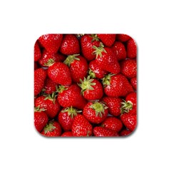 Strawberries Drink Coasters 4 Pack (square) by SonderSkySecond