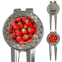 Strawberries Golf Pitchfork & Ball Marker