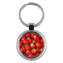 Strawberries Key Chain (round) by SonderSkySecond