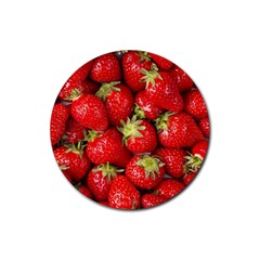 Strawberries Drink Coasters 4 Pack (round) by SonderSkySecond