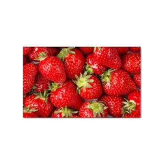 Strawberries Sticker (rectangle)