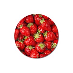 Strawberries Magnet 3  (round) by SonderSkySecond