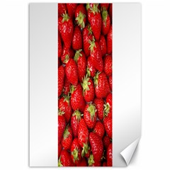 Strawberries Canvas 12  X 18  (unframed)