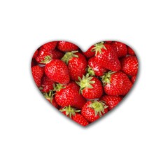 Strawberries Drink Coasters (heart)